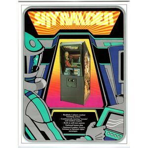 Sky Raider Vintage Video Arcade Game Flyer 1978 Original Retro Art 8.5" x 11"
